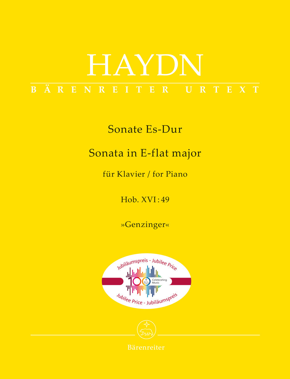 Piano Sonata in E-flat major, Hob. XVI: 49 "Genzinger" - Haydn