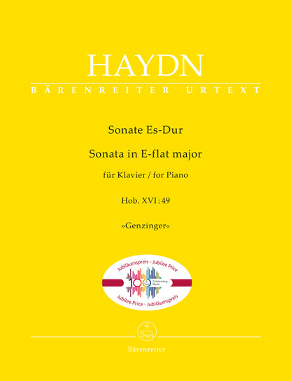 Piano Sonata in E-flat major, Hob. XVI: 49 "Genzinger" - Haydn