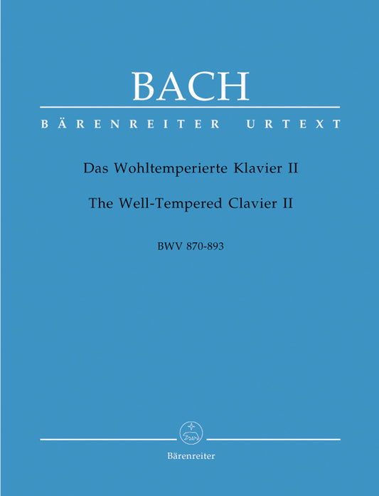 Well-Tempered Clavier Book 2, BWV 870-893 - Bach