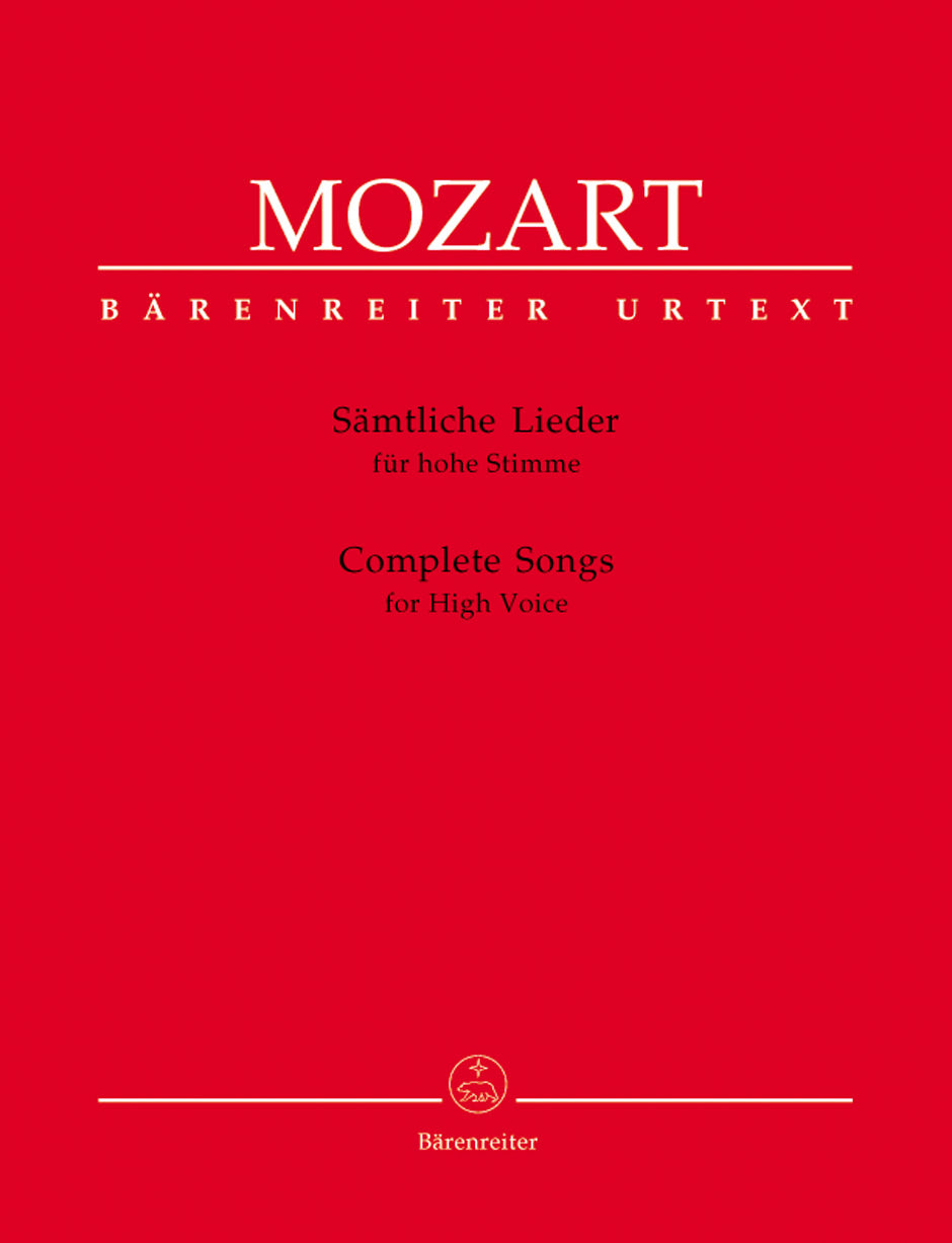 Complete Songs for High Voice - Mozart