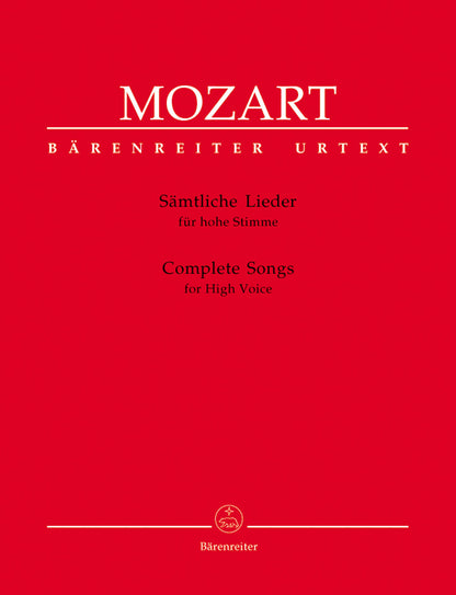 Complete Songs for High Voice - Mozart