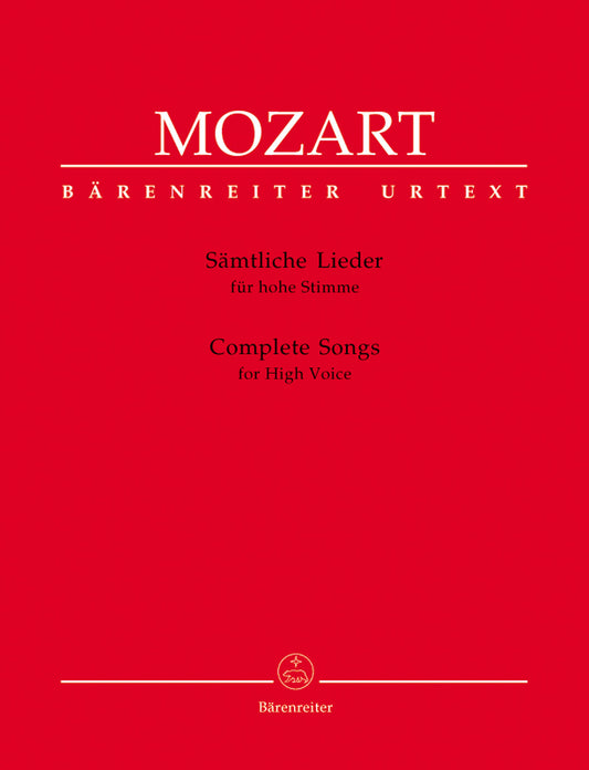 Complete Songs for High Voice - Mozart