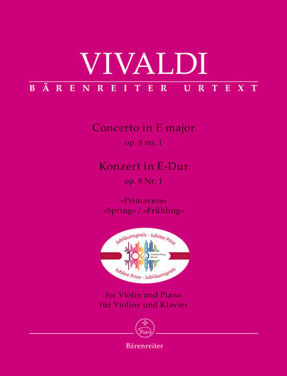 Concerto for Violin and Piano E major, Op. 8, No. 1 "Spring" - Vivaldi