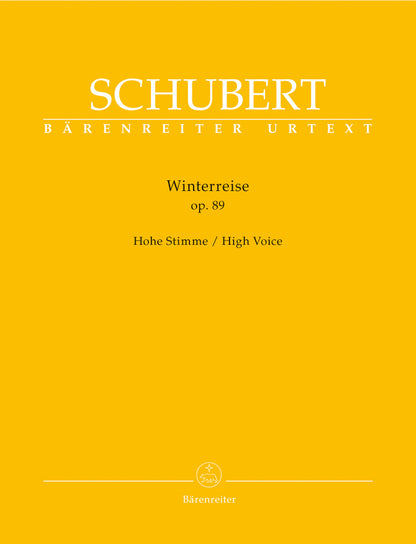 Winterreise Op. 89, D 911 For High Voice - Schubert