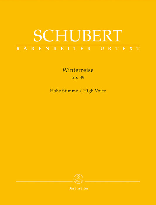 Winterreise Op. 89, D 911 For High Voice - Schubert