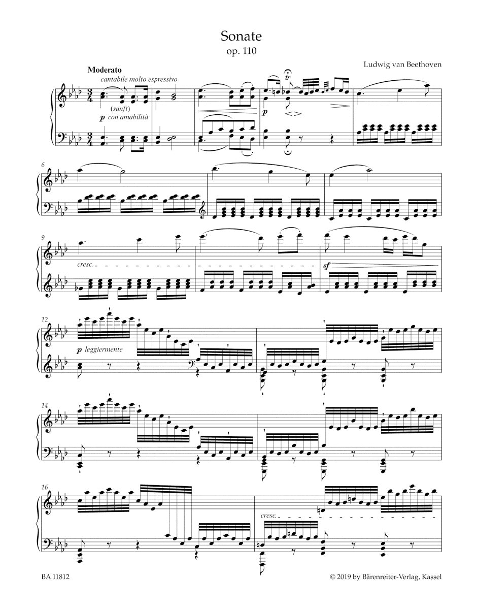 Sonata in A-flat major, Op. 110 - Beethoven