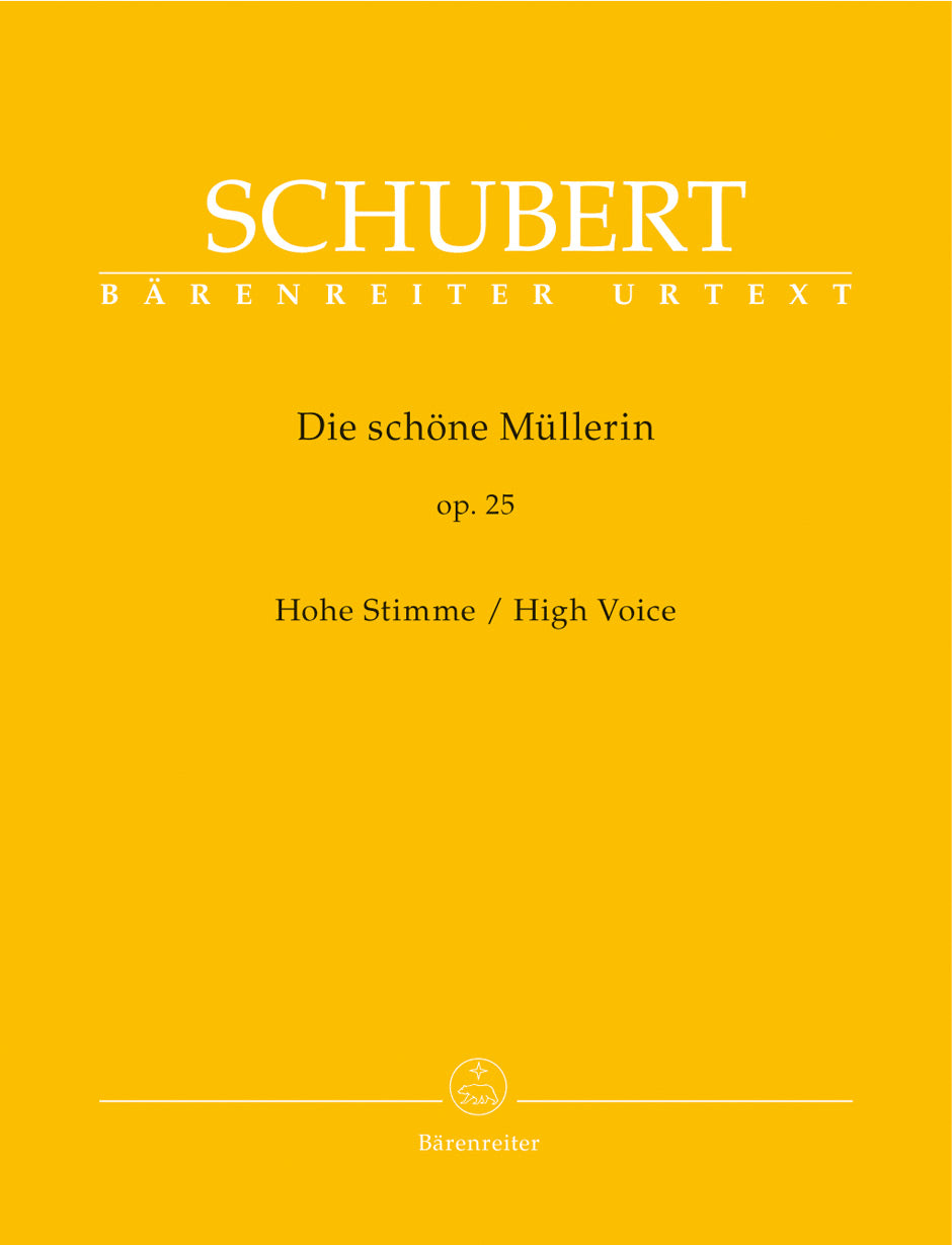 Die Schöne Müllerin, Op. 25, D 795 for High Voice - Schubert