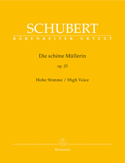 Die Schöne Müllerin, Op. 25, D 795 for High Voice - Schubert